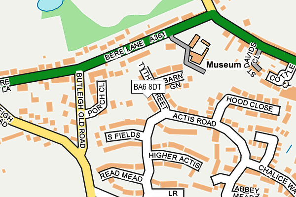 BA6 8DT map - OS OpenMap – Local (Ordnance Survey)