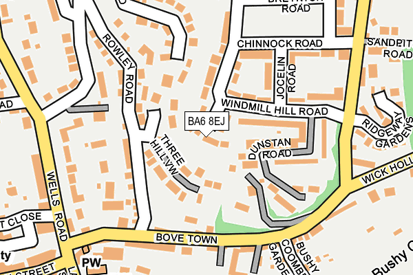 BA6 8EJ map - OS OpenMap – Local (Ordnance Survey)