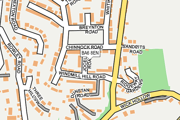 BA6 8EN map - OS OpenMap – Local (Ordnance Survey)