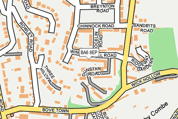 BA6 8EP map - OS OpenMap – Local (Ordnance Survey)