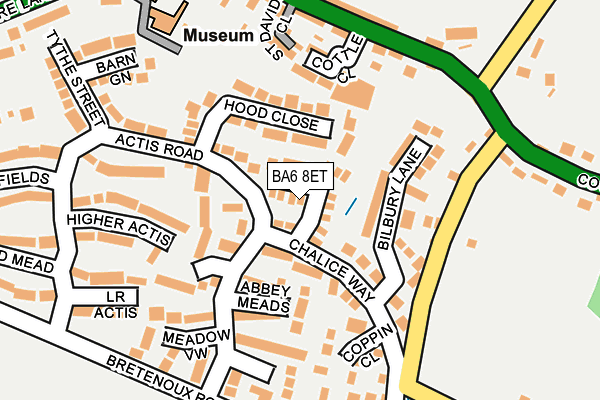 BA6 8ET map - OS OpenMap – Local (Ordnance Survey)