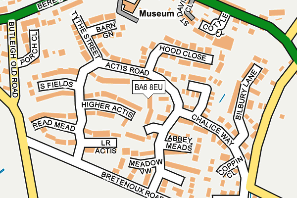 BA6 8EU map - OS OpenMap – Local (Ordnance Survey)
