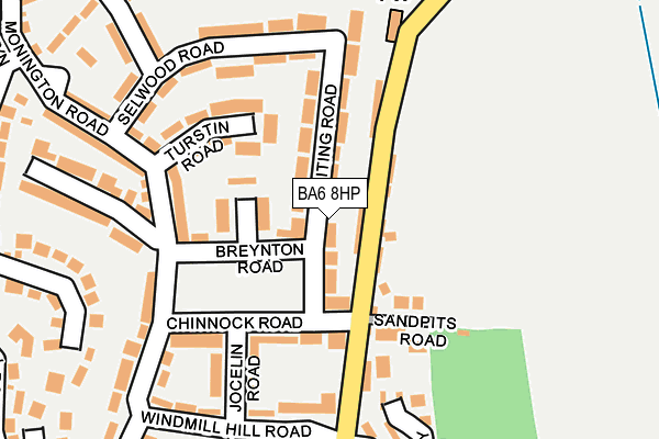 BA6 8HP map - OS OpenMap – Local (Ordnance Survey)