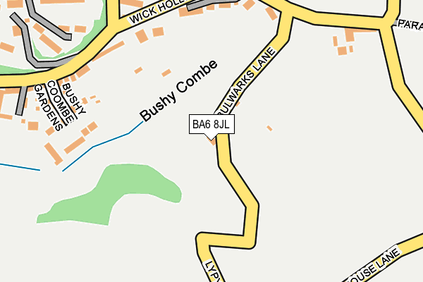 BA6 8JL map - OS OpenMap – Local (Ordnance Survey)