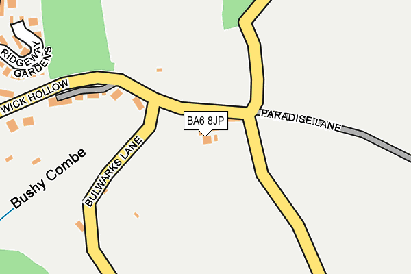 BA6 8JP map - OS OpenMap – Local (Ordnance Survey)