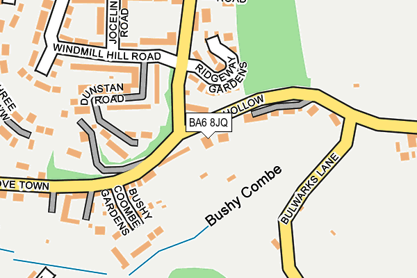 BA6 8JQ map - OS OpenMap – Local (Ordnance Survey)