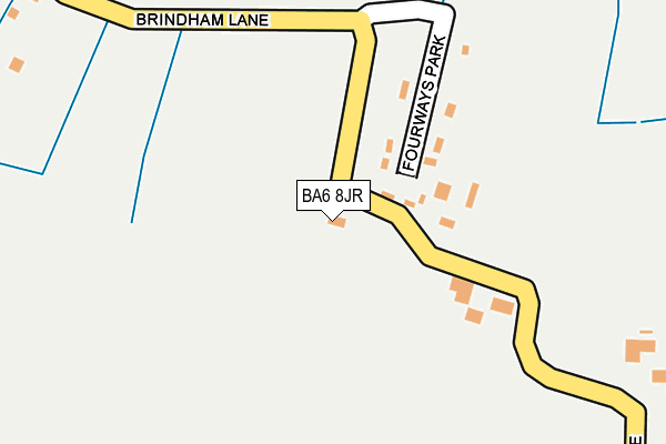 BA6 8JR map - OS OpenMap – Local (Ordnance Survey)
