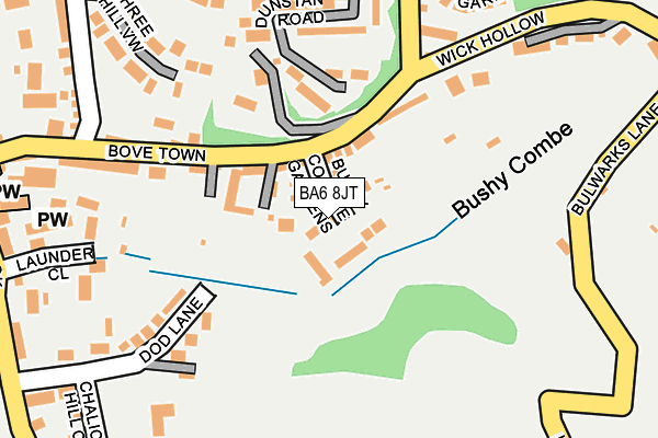 BA6 8JT map - OS OpenMap – Local (Ordnance Survey)