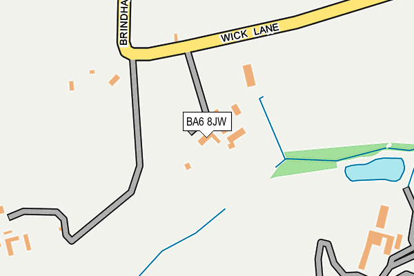 BA6 8JW map - OS OpenMap – Local (Ordnance Survey)