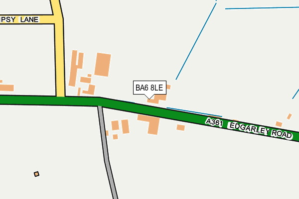 BA6 8LE map - OS OpenMap – Local (Ordnance Survey)