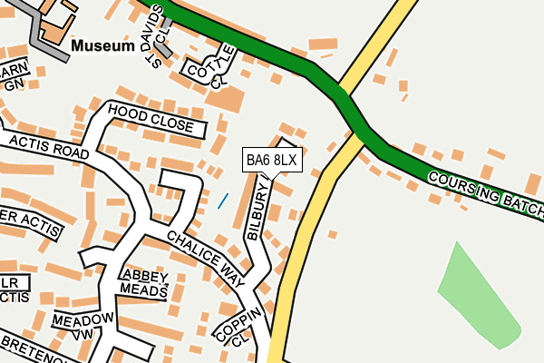 BA6 8LX map - OS OpenMap – Local (Ordnance Survey)