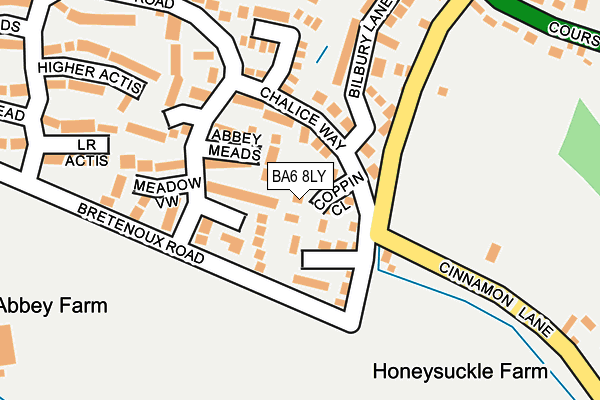 BA6 8LY map - OS OpenMap – Local (Ordnance Survey)