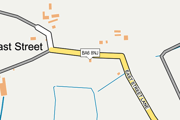BA6 8NJ map - OS OpenMap – Local (Ordnance Survey)