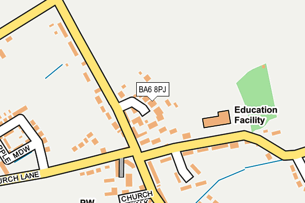 BA6 8PJ map - OS OpenMap – Local (Ordnance Survey)