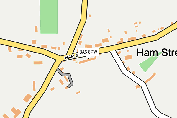 BA6 8PW map - OS OpenMap – Local (Ordnance Survey)