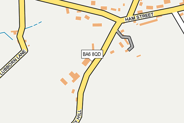 BA6 8QD map - OS OpenMap – Local (Ordnance Survey)