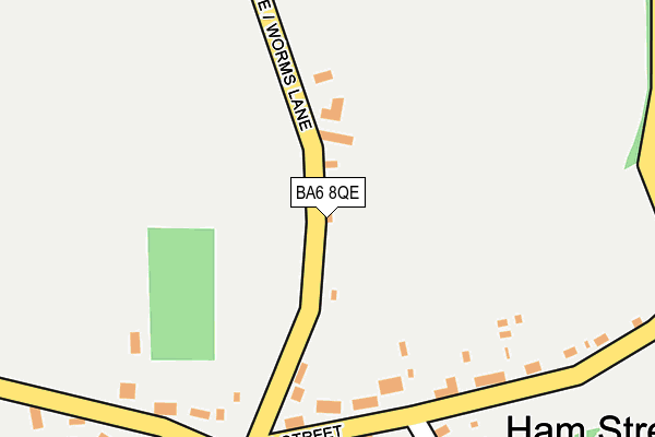 BA6 8QE map - OS OpenMap – Local (Ordnance Survey)