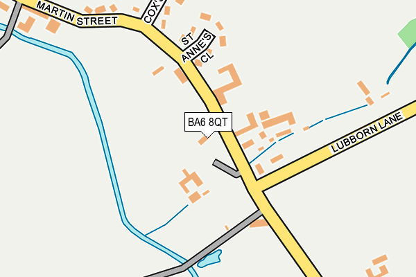 BA6 8QT map - OS OpenMap – Local (Ordnance Survey)
