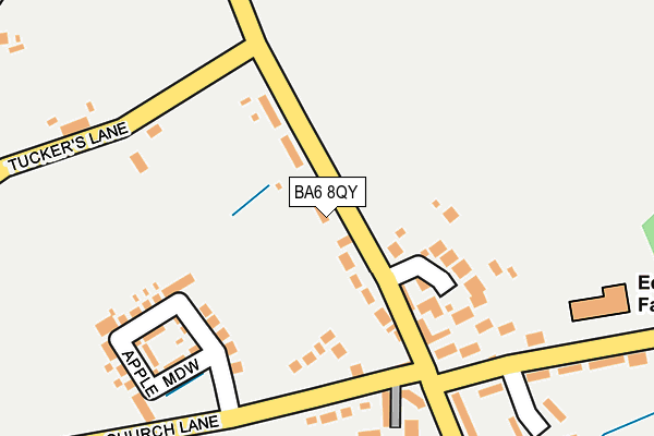 BA6 8QY map - OS OpenMap – Local (Ordnance Survey)