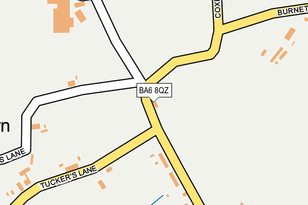 BA6 8QZ map - OS OpenMap – Local (Ordnance Survey)