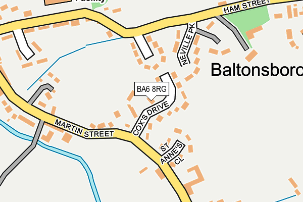 BA6 8RG map - OS OpenMap – Local (Ordnance Survey)
