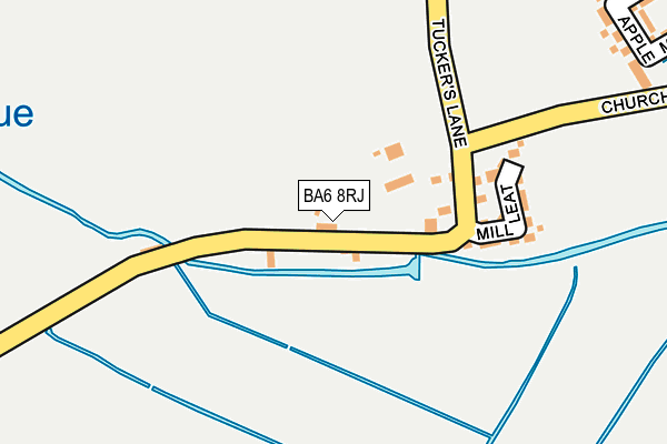 BA6 8RJ map - OS OpenMap – Local (Ordnance Survey)