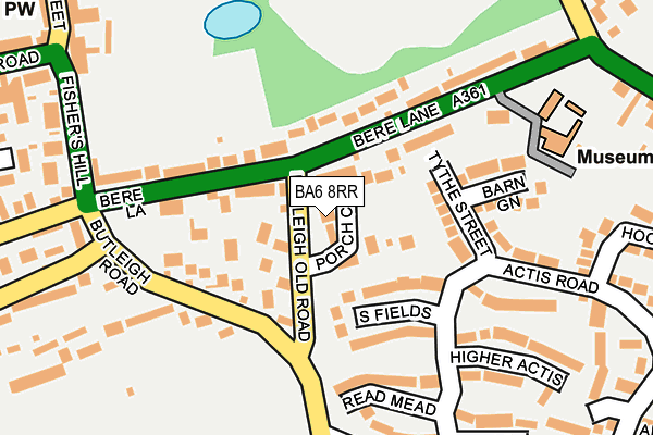 BA6 8RR map - OS OpenMap – Local (Ordnance Survey)