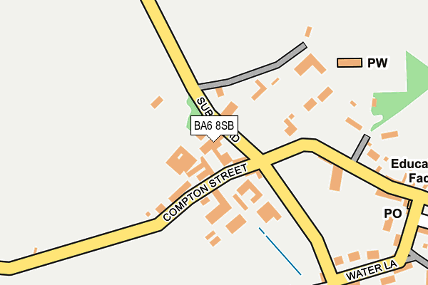 BA6 8SB map - OS OpenMap – Local (Ordnance Survey)