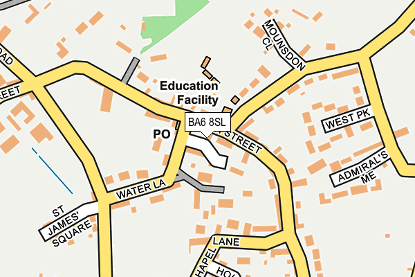 BA6 8SL map - OS OpenMap – Local (Ordnance Survey)