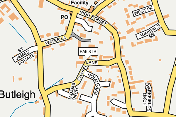 BA6 8TB map - OS OpenMap – Local (Ordnance Survey)