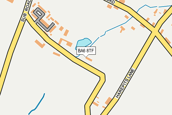 BA6 8TF map - OS OpenMap – Local (Ordnance Survey)