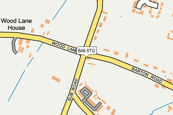 BA6 8TQ map - OS OpenMap – Local (Ordnance Survey)