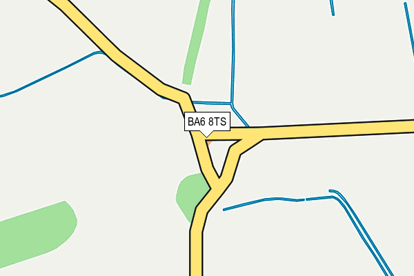 BA6 8TS map - OS OpenMap – Local (Ordnance Survey)