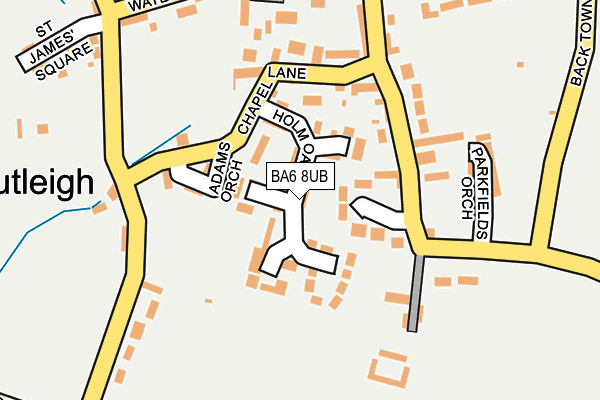 BA6 8UB map - OS OpenMap – Local (Ordnance Survey)