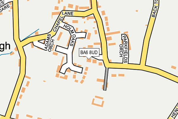 BA6 8UD map - OS OpenMap – Local (Ordnance Survey)