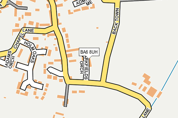 BA6 8UH map - OS OpenMap – Local (Ordnance Survey)