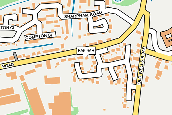 BA6 9AH map - OS OpenMap – Local (Ordnance Survey)