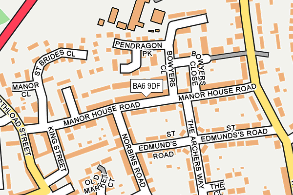 BA6 9DF map - OS OpenMap – Local (Ordnance Survey)