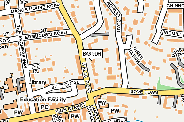 BA6 9DH map - OS OpenMap – Local (Ordnance Survey)