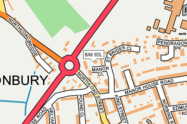 BA6 9DL map - OS OpenMap – Local (Ordnance Survey)