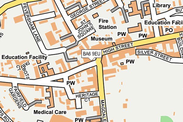 BA6 9EU map - OS OpenMap – Local (Ordnance Survey)