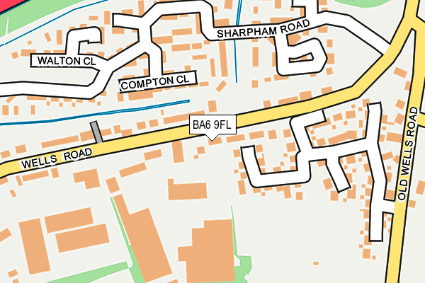 BA6 9FL map - OS OpenMap – Local (Ordnance Survey)