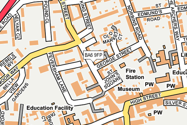 BA6 9FP map - OS OpenMap – Local (Ordnance Survey)