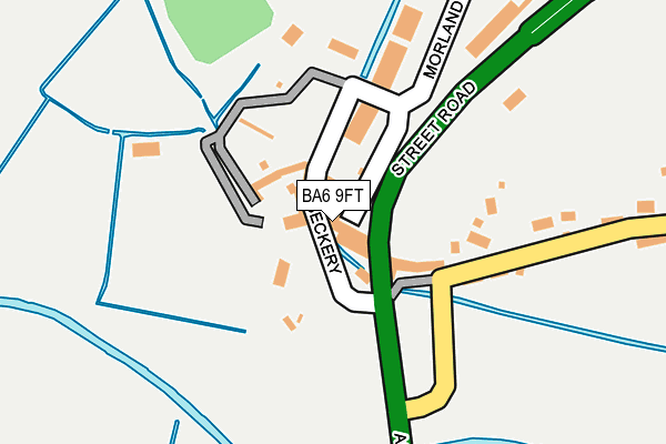 BA6 9FT map - OS OpenMap – Local (Ordnance Survey)