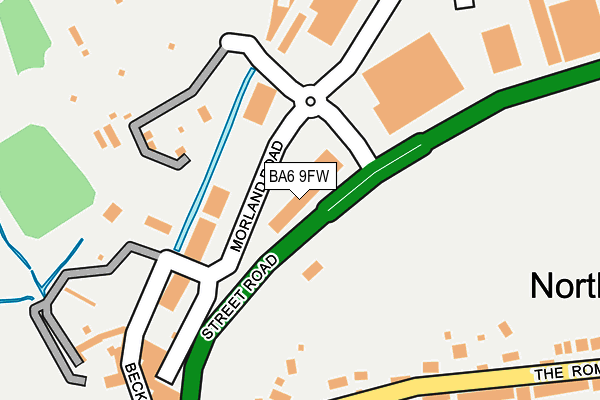 BA6 9FW map - OS OpenMap – Local (Ordnance Survey)