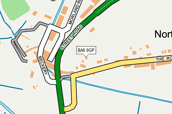 BA6 9GP map - OS OpenMap – Local (Ordnance Survey)
