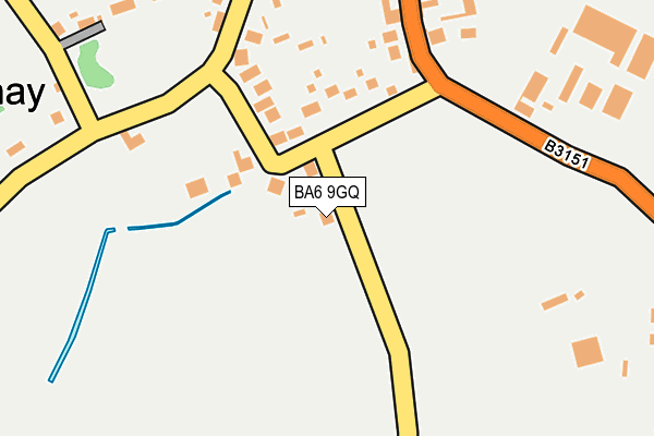 BA6 9GQ map - OS OpenMap – Local (Ordnance Survey)