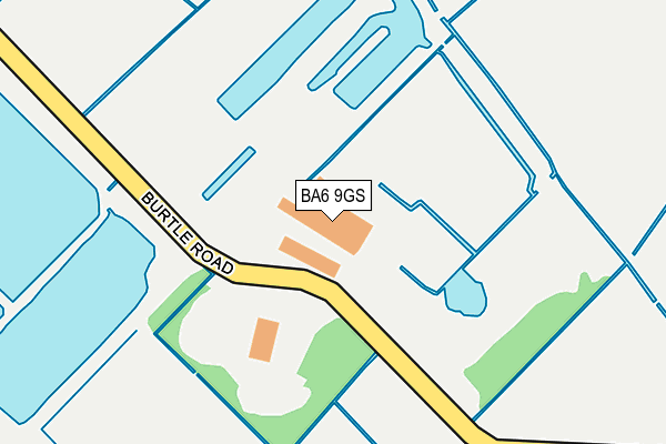 BA6 9GS map - OS OpenMap – Local (Ordnance Survey)