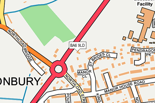 BA6 9LD map - OS OpenMap – Local (Ordnance Survey)