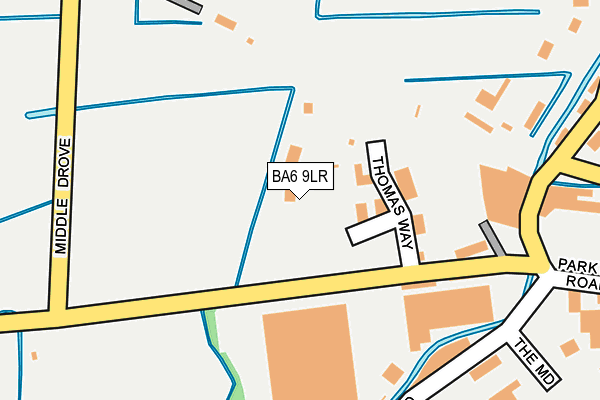 BA6 9LR map - OS OpenMap – Local (Ordnance Survey)